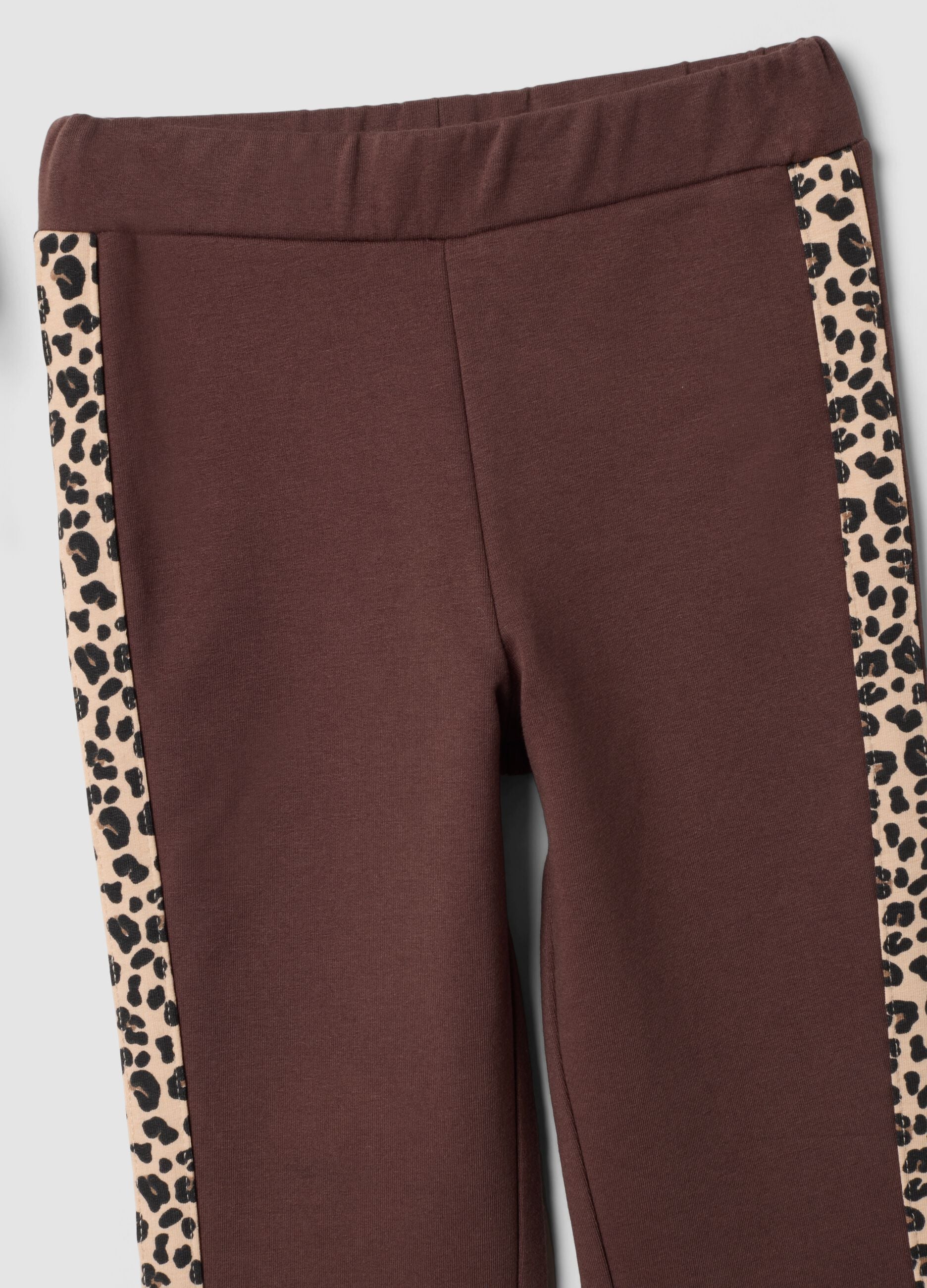 White cotton-blend Minnie print jogging set, regular fit