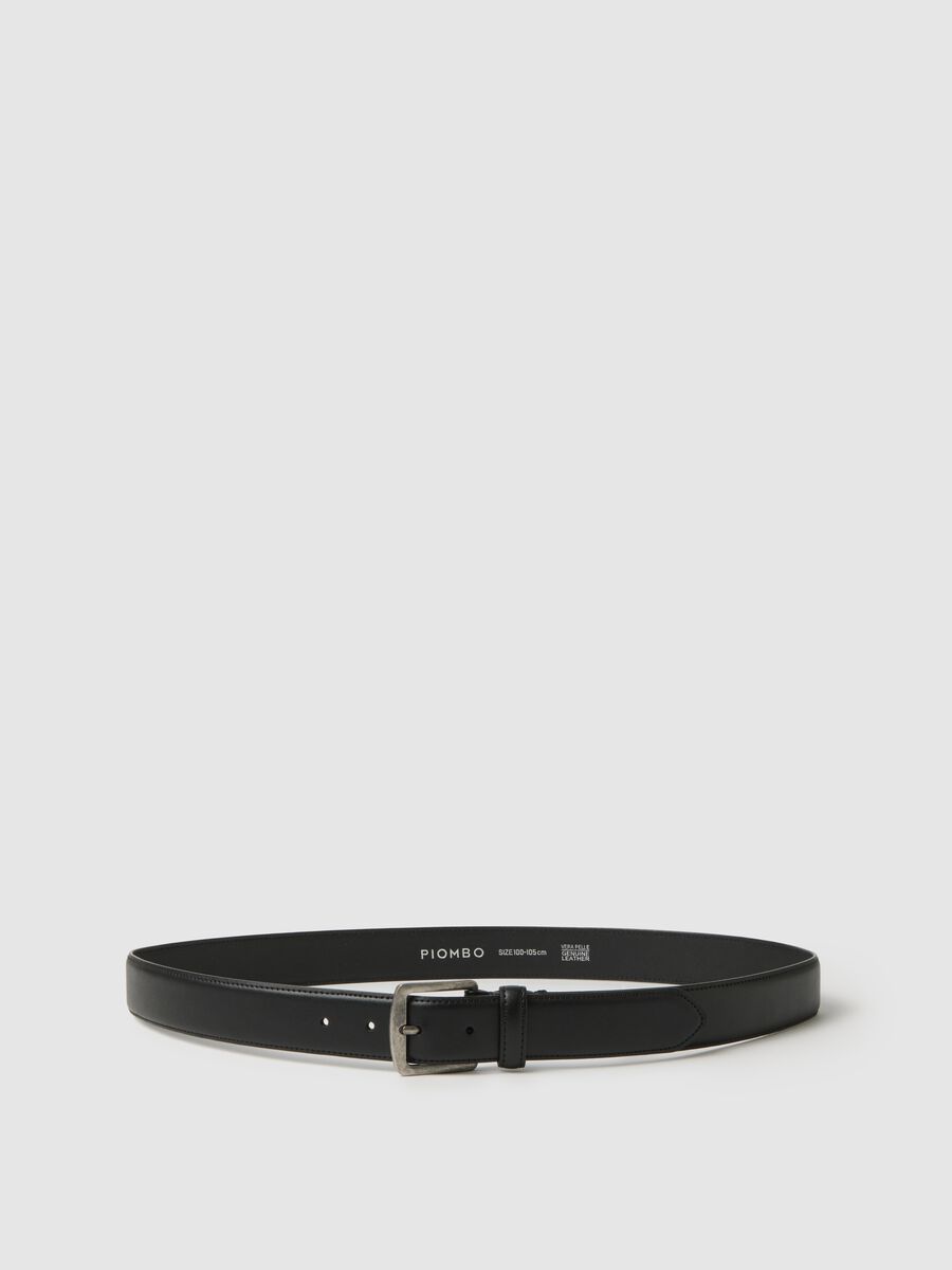 Genuine Leather Black Belt_0