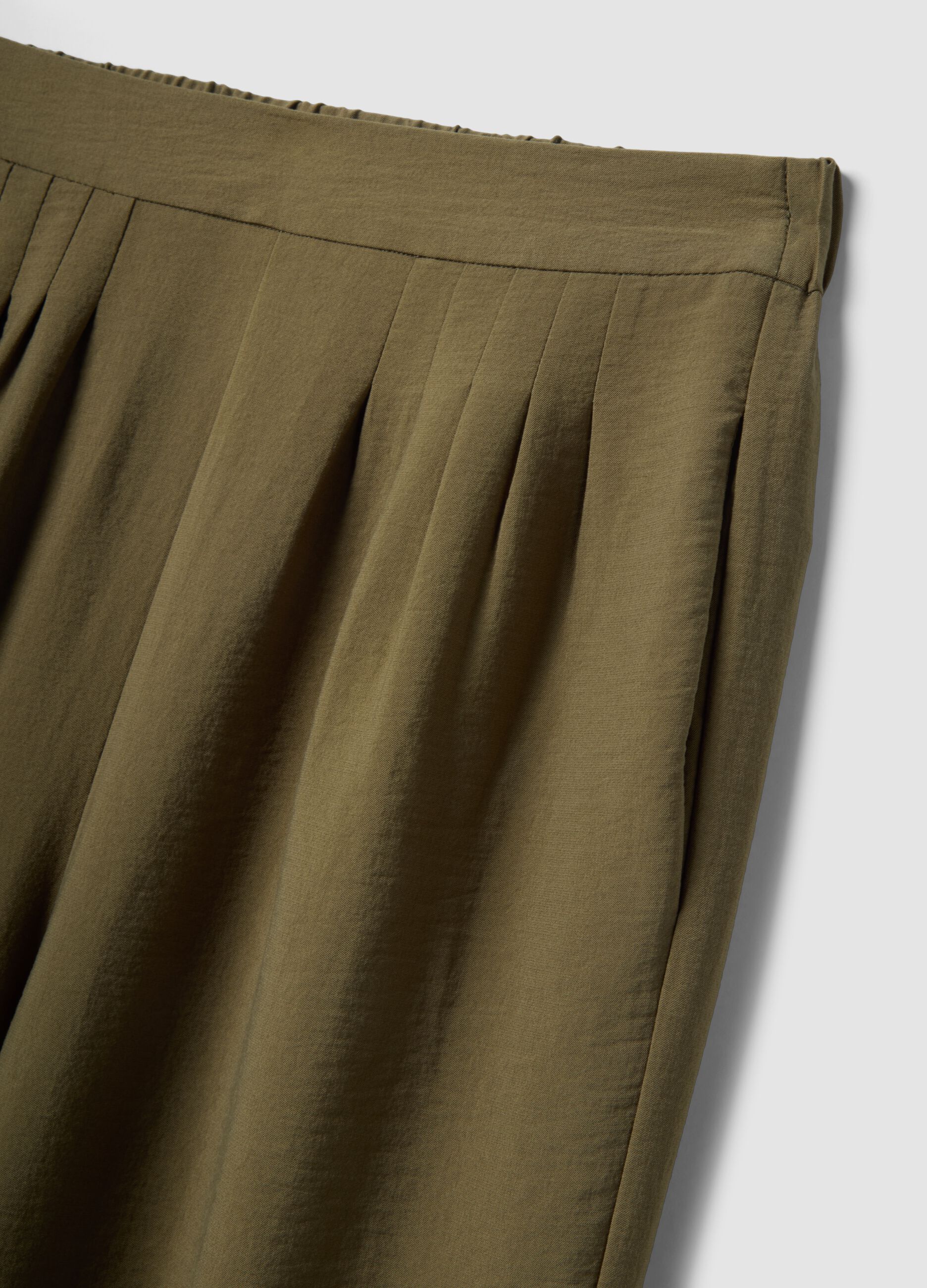 Pantalones verdes de mezcla de viscosa