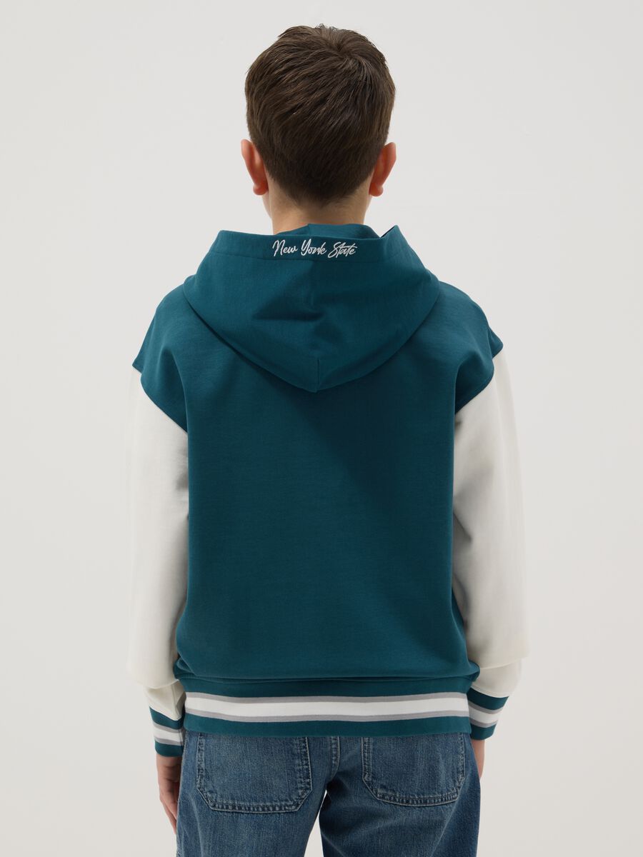 Jungen-Multicolor-Kapuzenpullover aus reiner Baumwolle im relaxten Schnitt_2