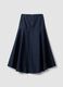 Pure cotton denim midi skirt_6
