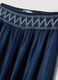 Wide-leg blue formal trousers in pure lyocell with embroidered waistband_5