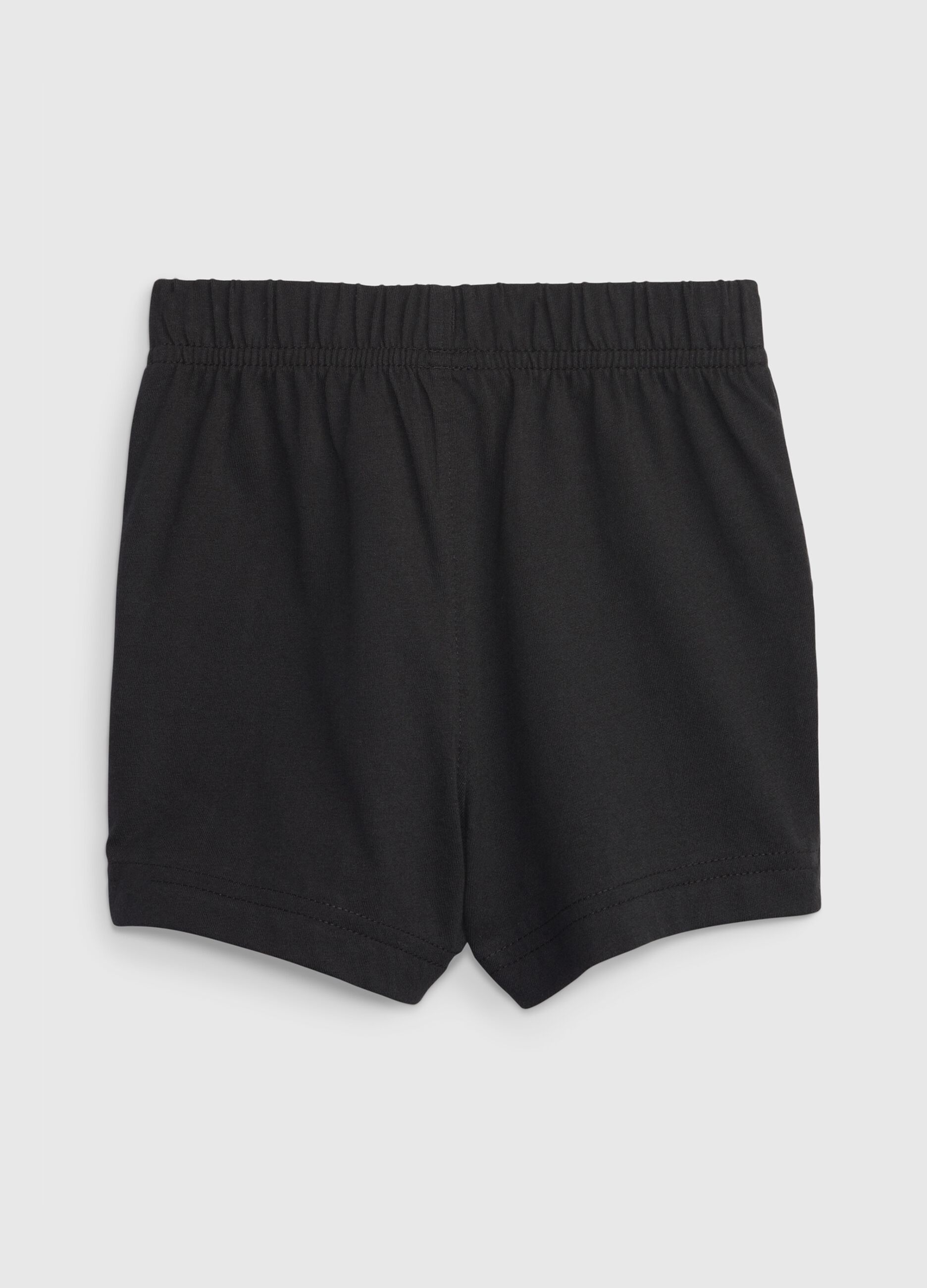 Organic cotton shorts with drawstring