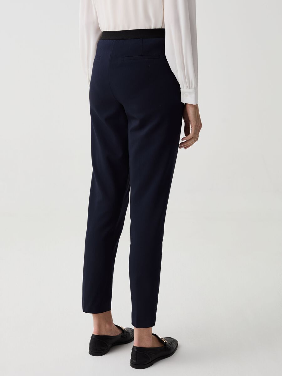 Cropped stretch cigarette trousers_2