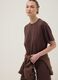 Brown pure cotton relaxed-fit dress_0