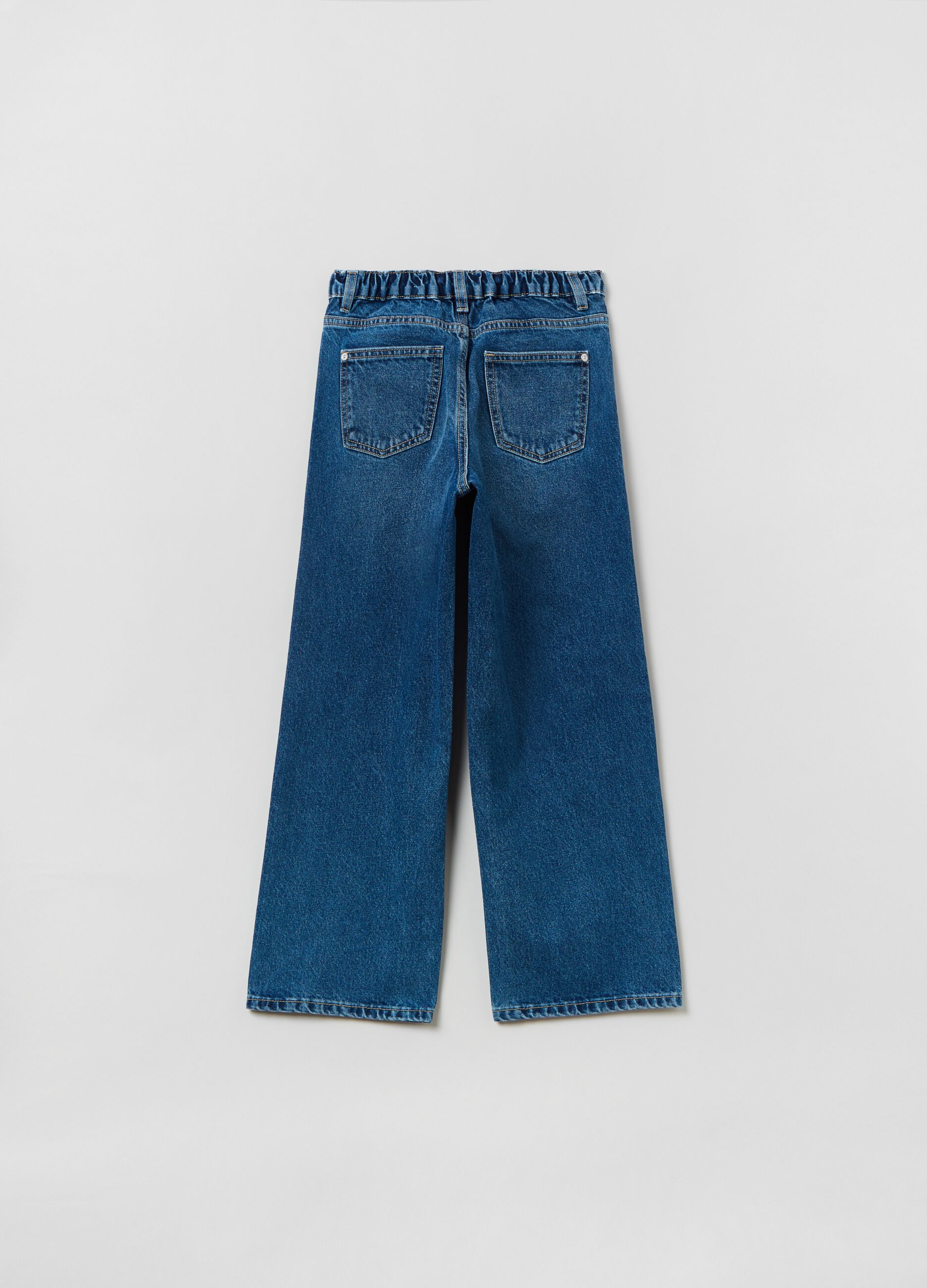 Culotte jeans with five pockets_1