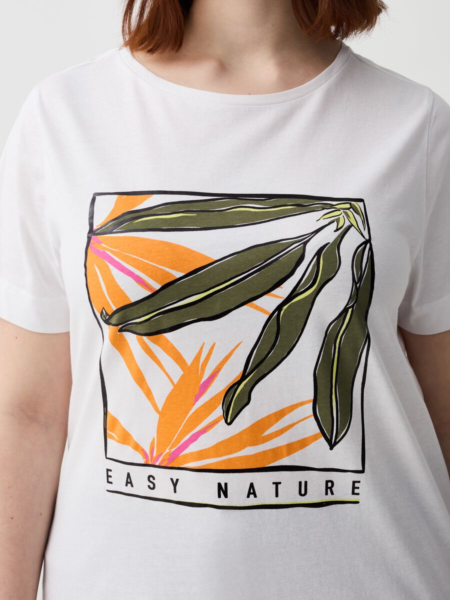 Camiseta de algodón orgánico con estampado Curvy_1