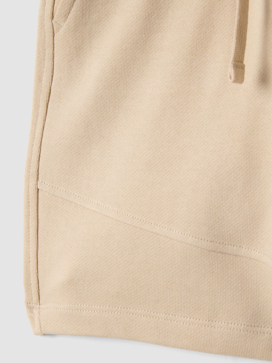 Beige pure cotton boys&rsquo; shorts, regular fit_3