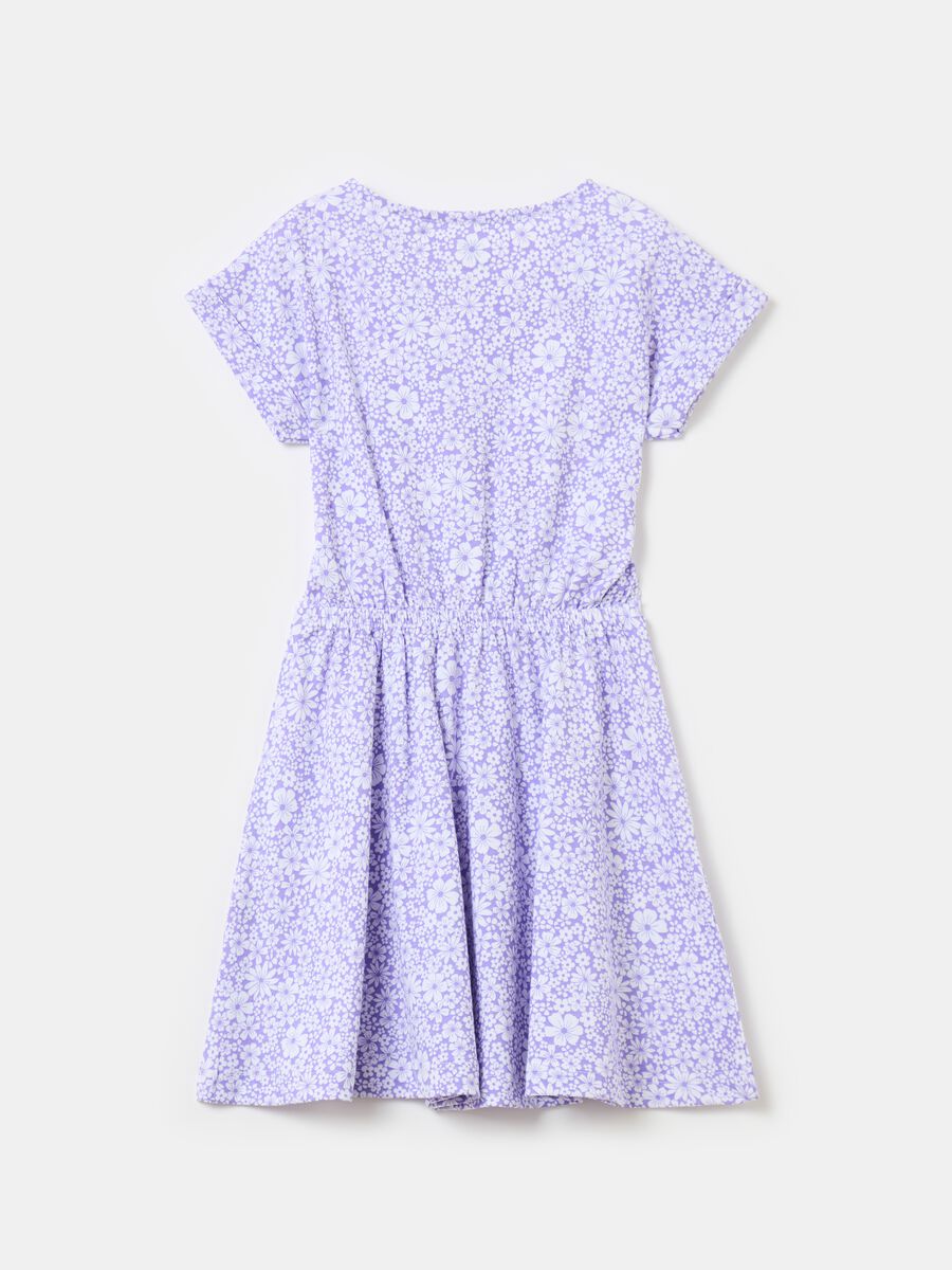 Cotton dress with small flowers print_1