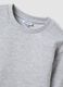 Sweatshirt cinzenta de gola redonda em mistura de algod&atilde;o e viscose com estrela bordada para menina beb&eacute;_2