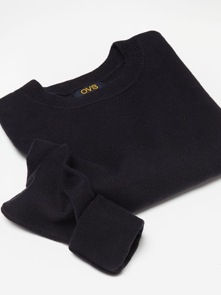 Cotton pullover with round neck_2