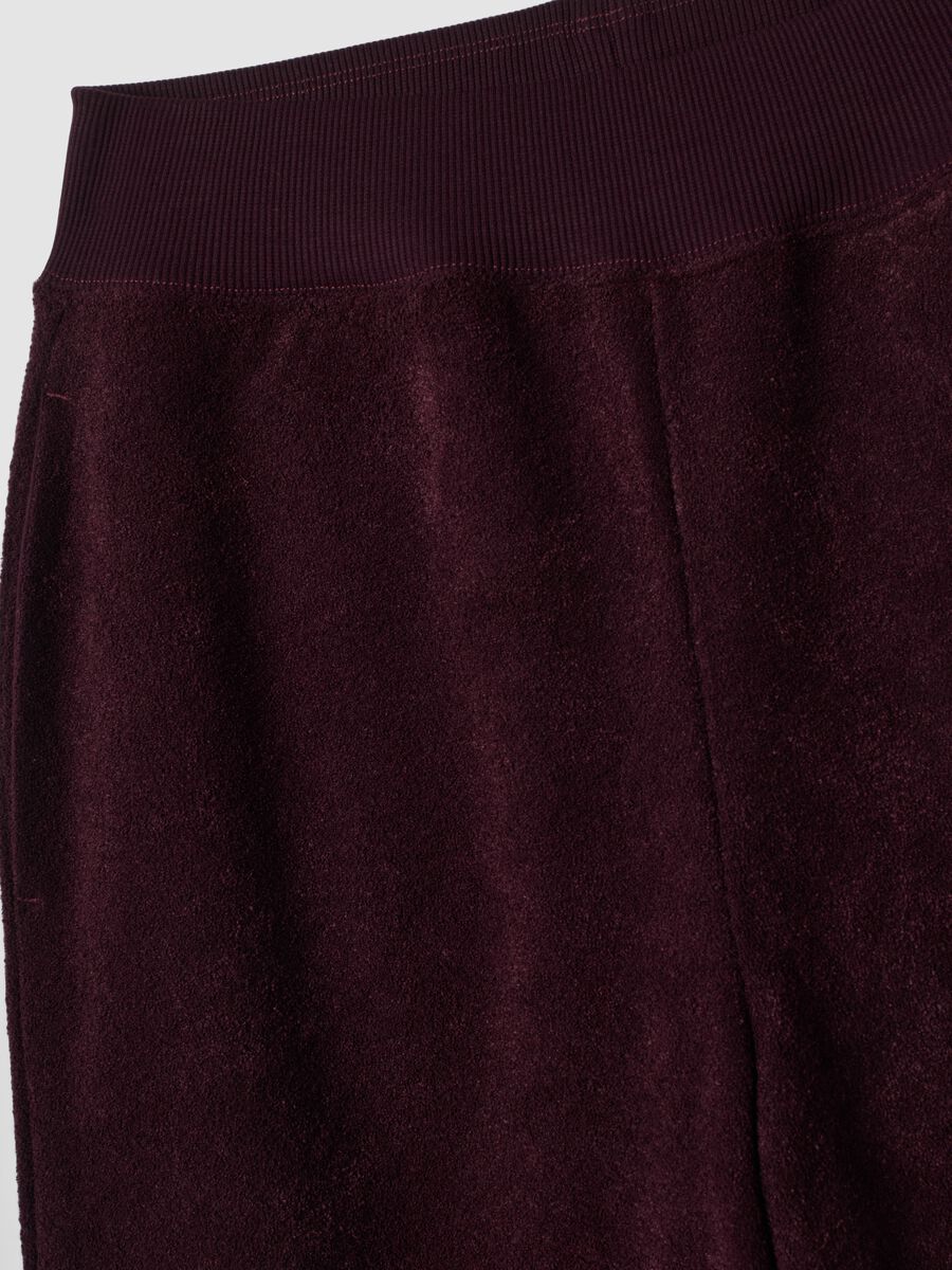 Violette Straight-Fit-Hose aus Viskosemix_1