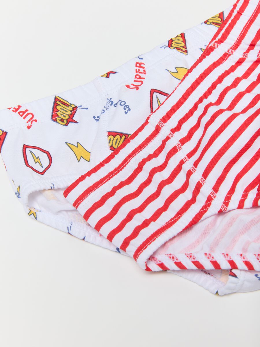 Children's regular fit multicolour multipack cotton briefs_3