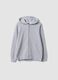 Grey hoodie in 100% organic cotton, regular fit, for boys_4