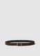 Multicolour reversible genuine leather belt_0