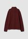 Red regular-fit half-zip fleece sweatshirt_2