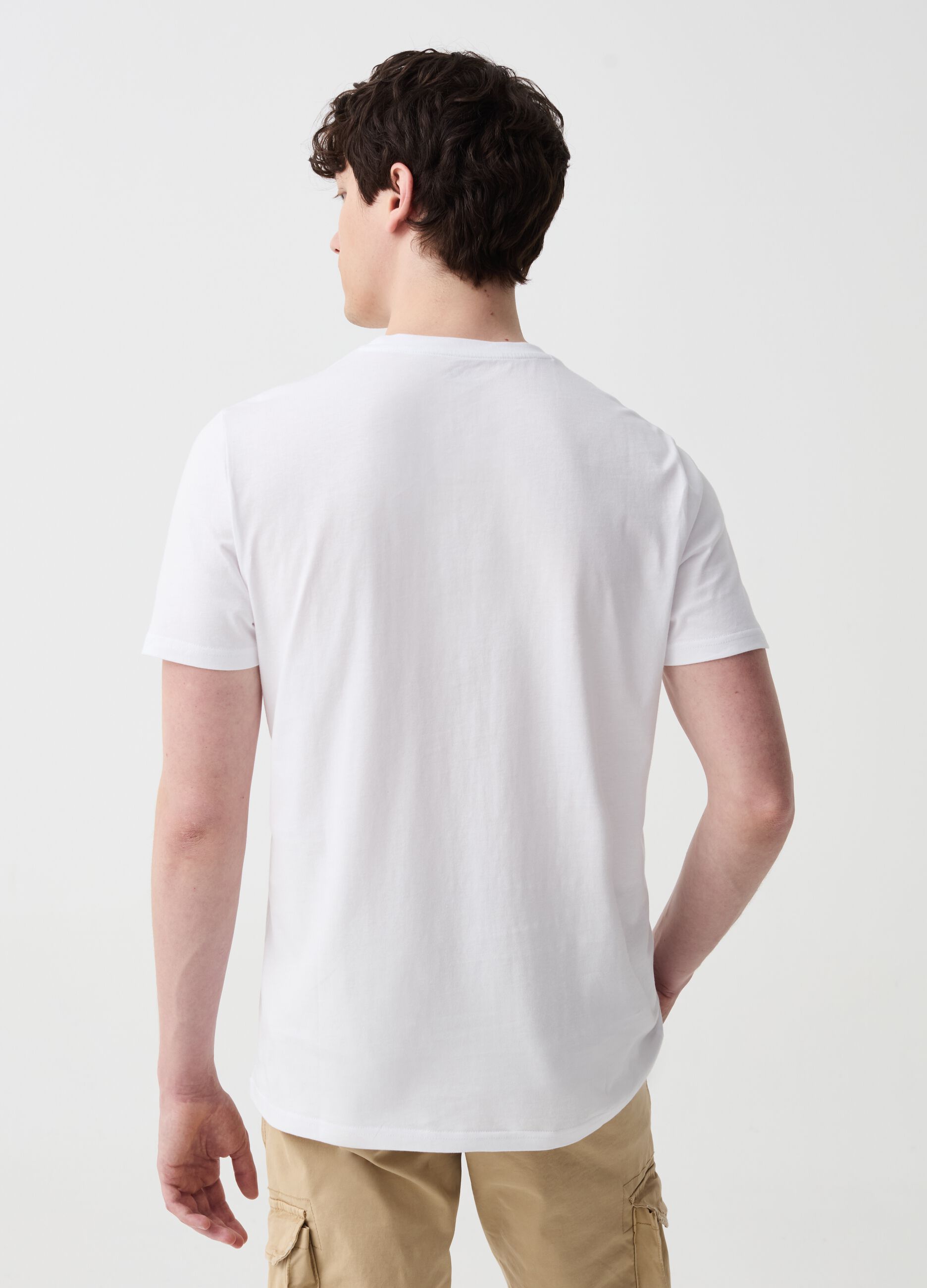 Cotton T-shirt with Venice print