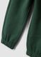 Pantaloni jogger verdi in puro cotone organico_3