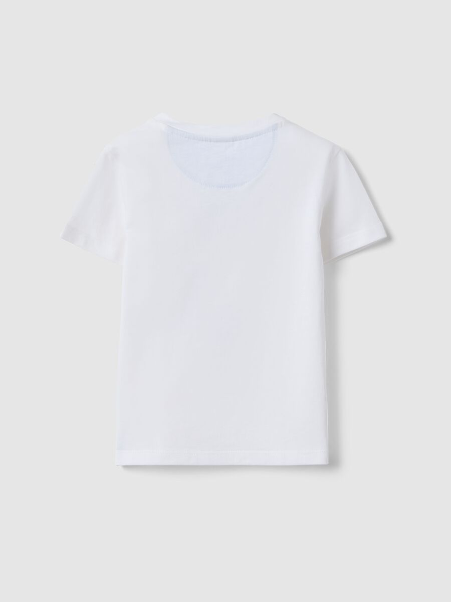 T-shirt in puro cotone bianca da bimbo regular fit con Topolino_1