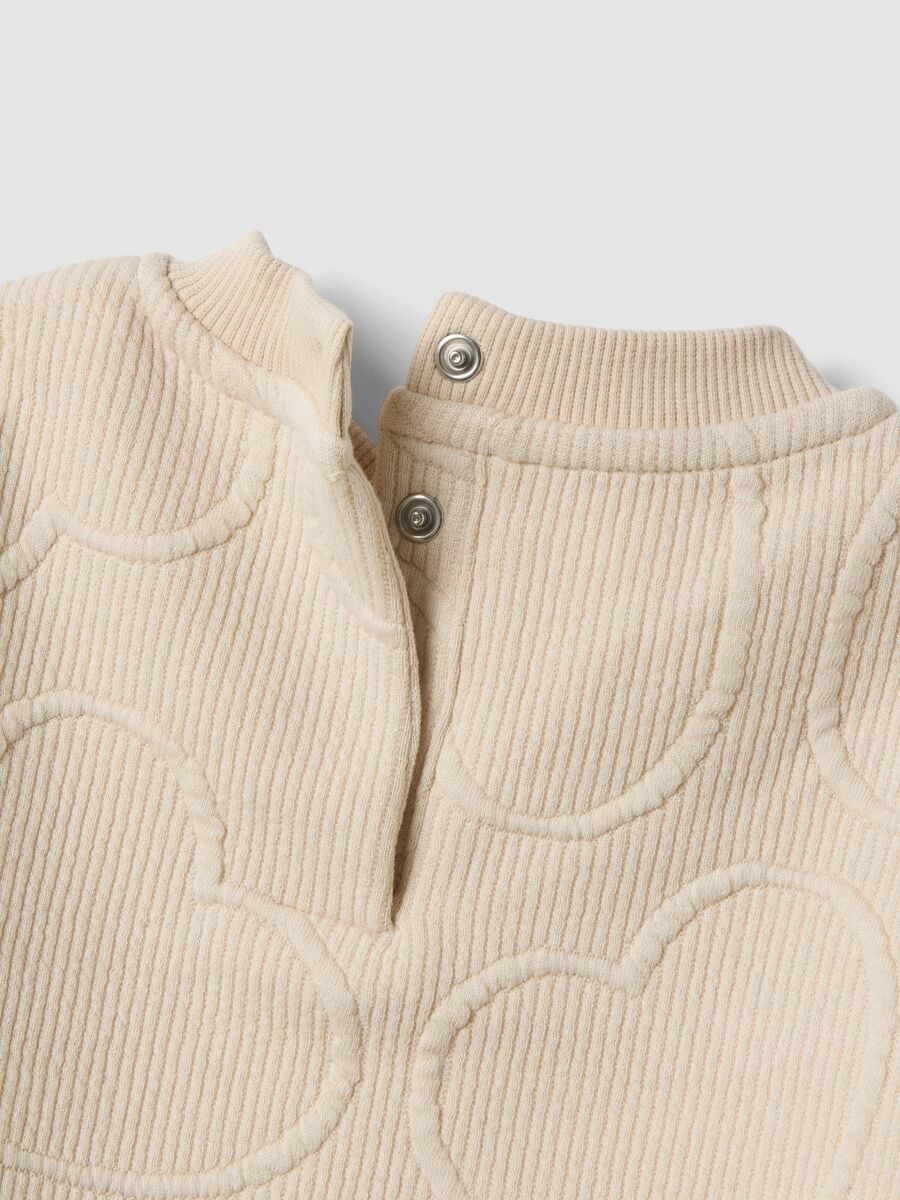 Beige over-fit stretch viscose crew-neck set_3