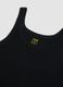 Black pure organic cotton ribbed vest_5