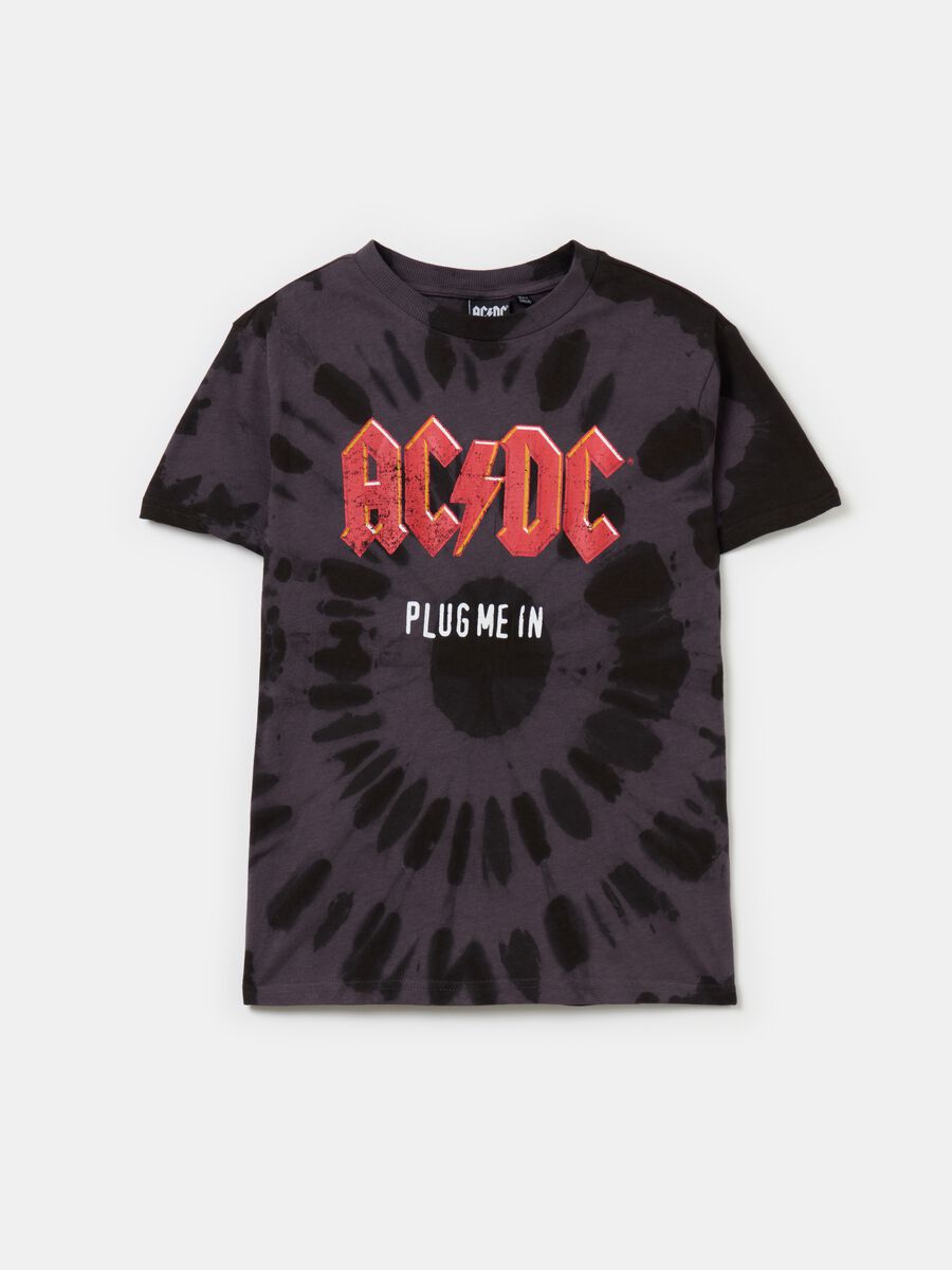 AC/DC print cotton T-shirt_0