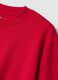 T-shirt rossa girocollo in puro cotone boxy fit_1