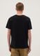 Black pure cotton T-shirt with graphic print_3