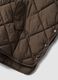 Braune, wattierte Oversize-Jacke mit Kapuze und Rei&szlig;verschluss_1
