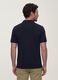 Black pure cotton piqu&eacute; polo shirt with classic collar, regular fit_1