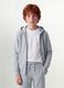 Grey hoodie in 100% organic cotton, regular fit, for boys_2
