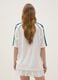 White relaxed fit V-neck t-shirt with sporty details_2