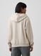 Sweatshirt bege com capuz em mistura de algod&atilde;o com log&oacute;tipo GAP_2