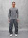 Ribbed Longsleeve T-shirt Washed Grey_4