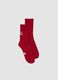 Red stretch-cotton sports socks_0