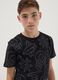 Black short-sleeve pure cotton T-shirt_2