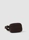 Brown stretch-fabric crossbody bag_0
