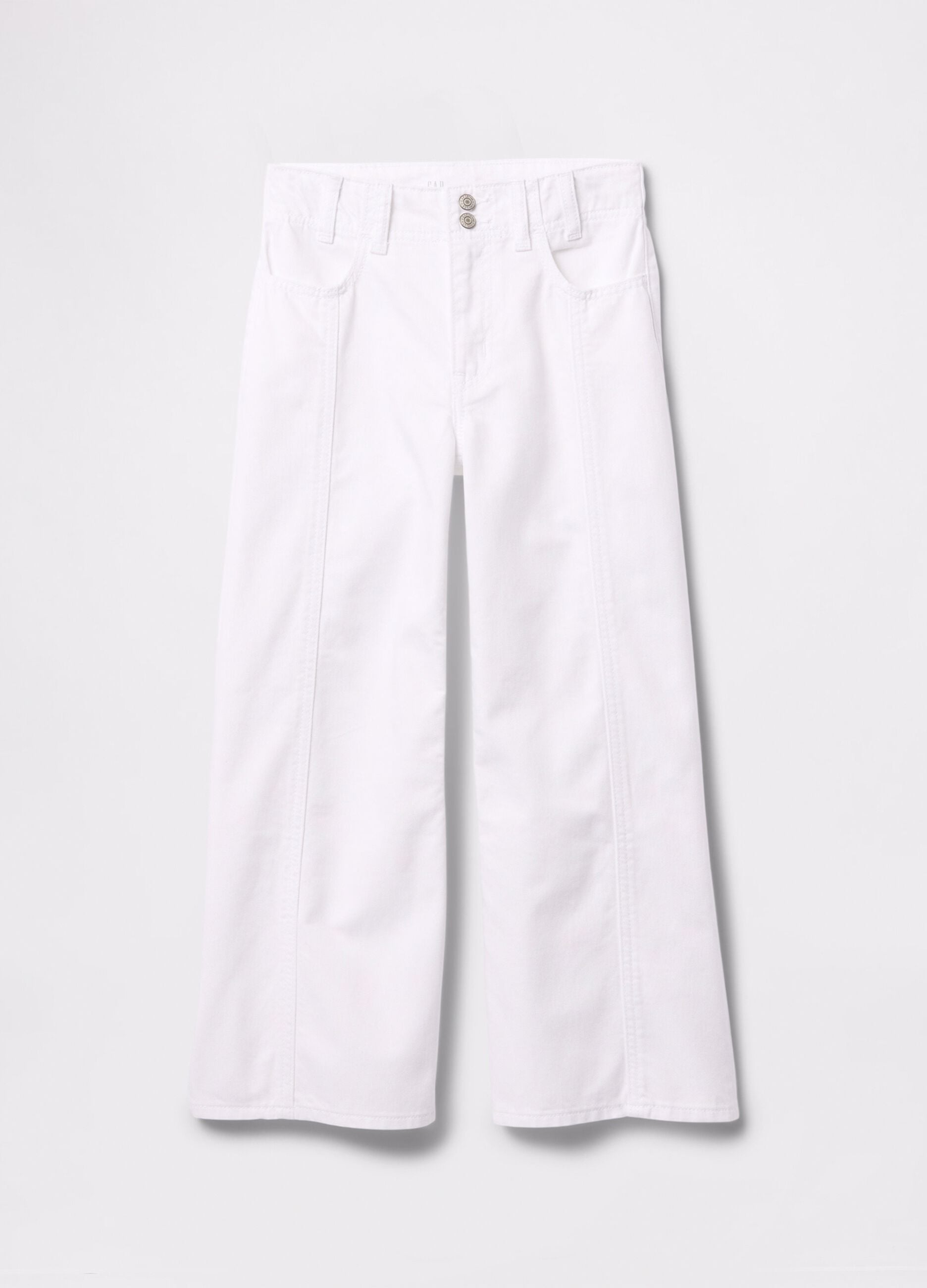 GAP Kids wei&szlig;e Jeans mit weitem Bein