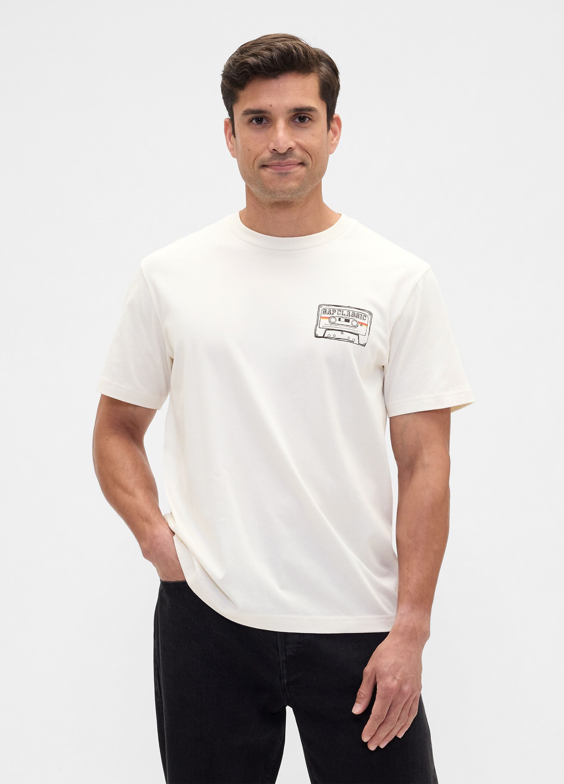 T-shirt &alpha;&pi;ό 100% &beta;&alpha;&mu;&beta;ά&kappa;&iota; &mu;&epsilon; &sigma;&tau;ά&mu;&pi;&alpha;