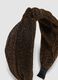 Shiny textured brown hairband_2