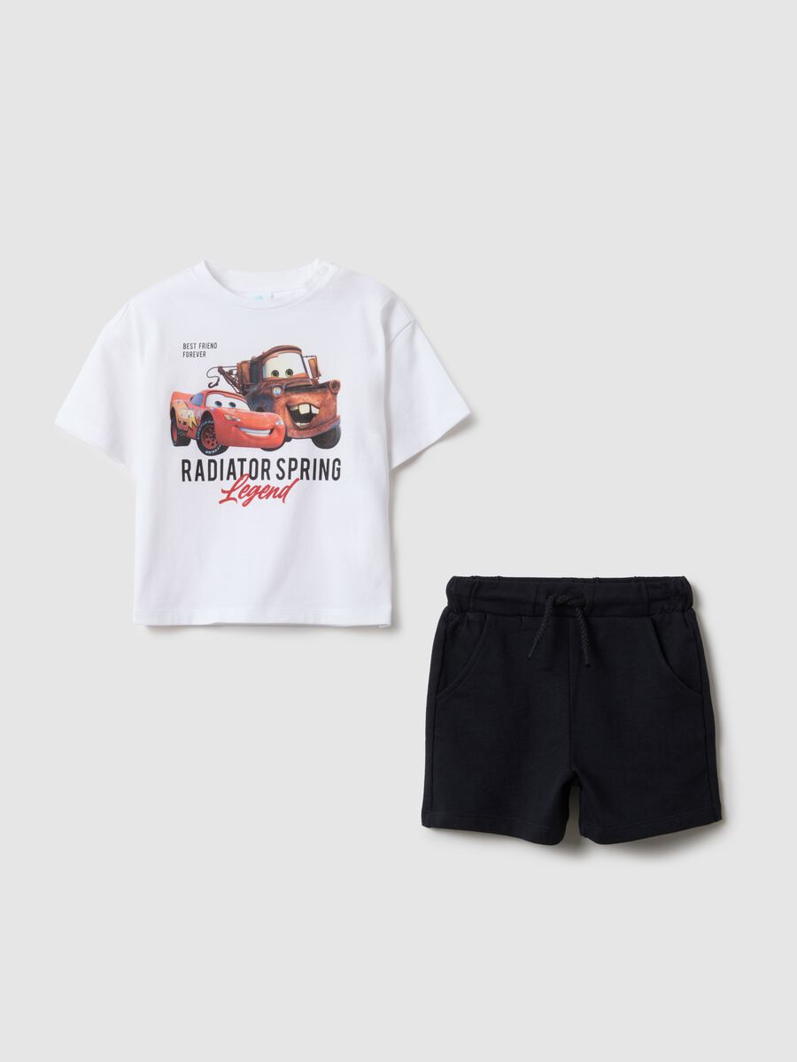 Pure white cotton oversized fit set for kids by Cars_0