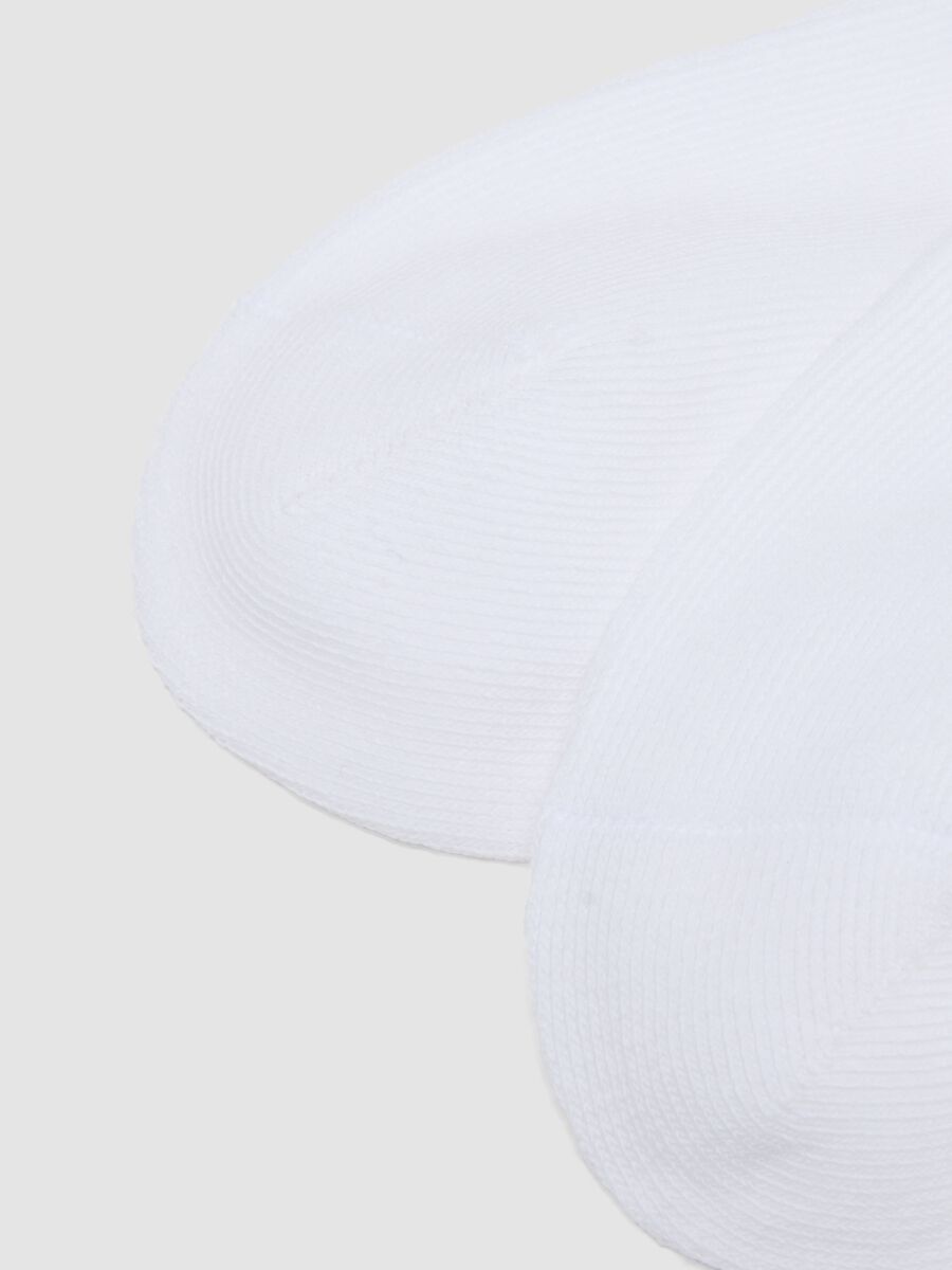 Multipack of kids' regular fit white cotton blend socks_2