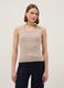 Beige stretch cotton vest top, regular fit_1