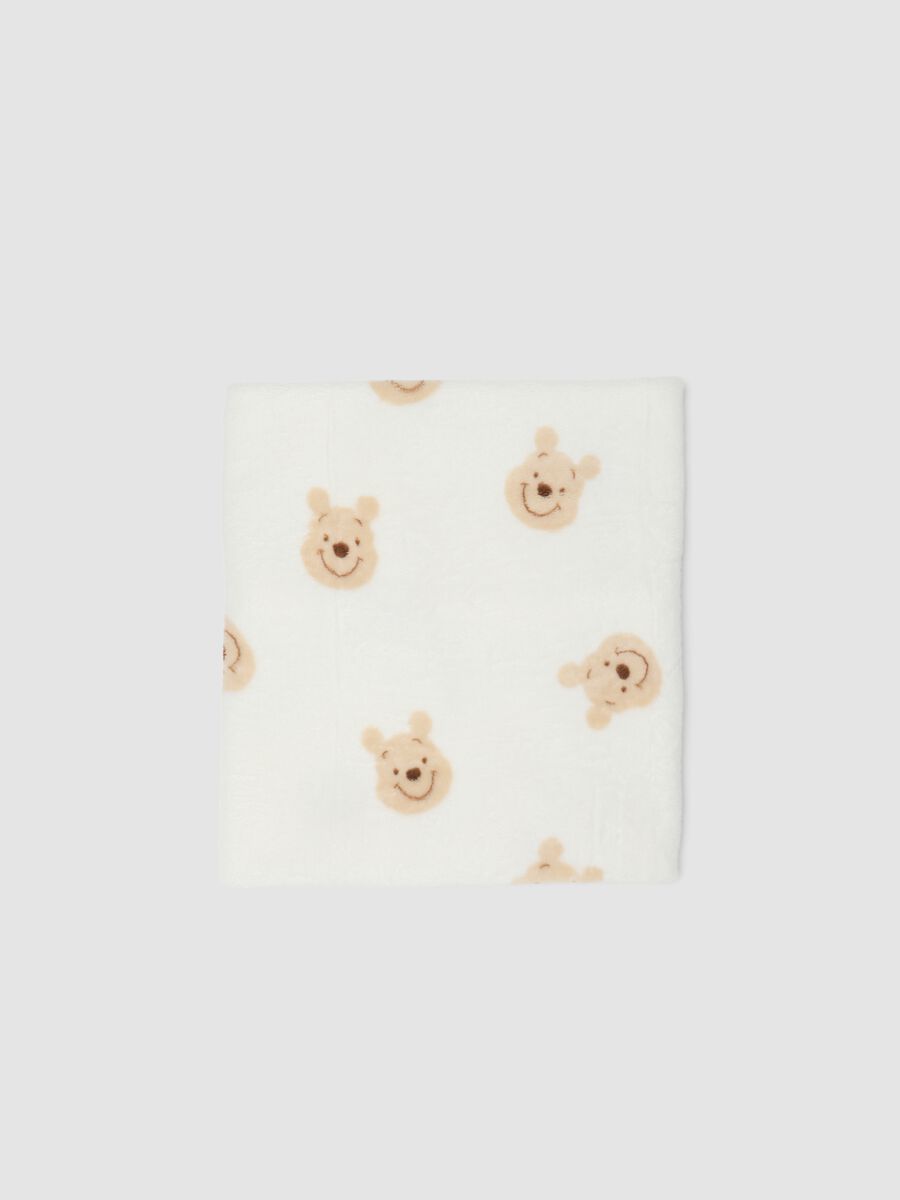 Copertina bianca con stampa Winnie the Pooh_1