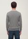 Grauer V-Ausschnitt-Pullover aus Viskosemix, Regular Fit_2