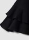 Black viscose-blend tiered skirt_5