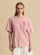 Pink pure cotton T-shirt with embroidery_2