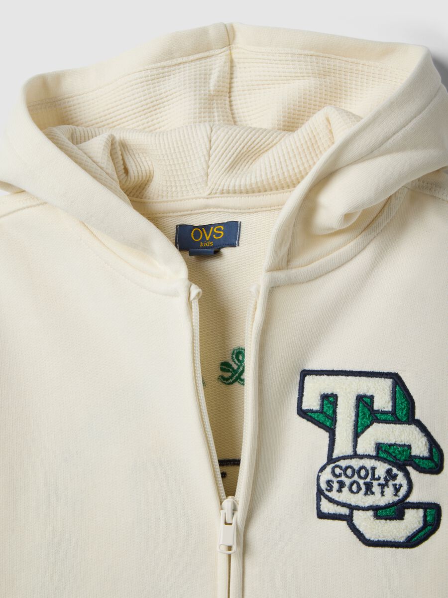 White pure cotton oversized kids' hoodie_2