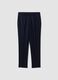 Blue pinstripe double-breasted stretch viscose suit_7