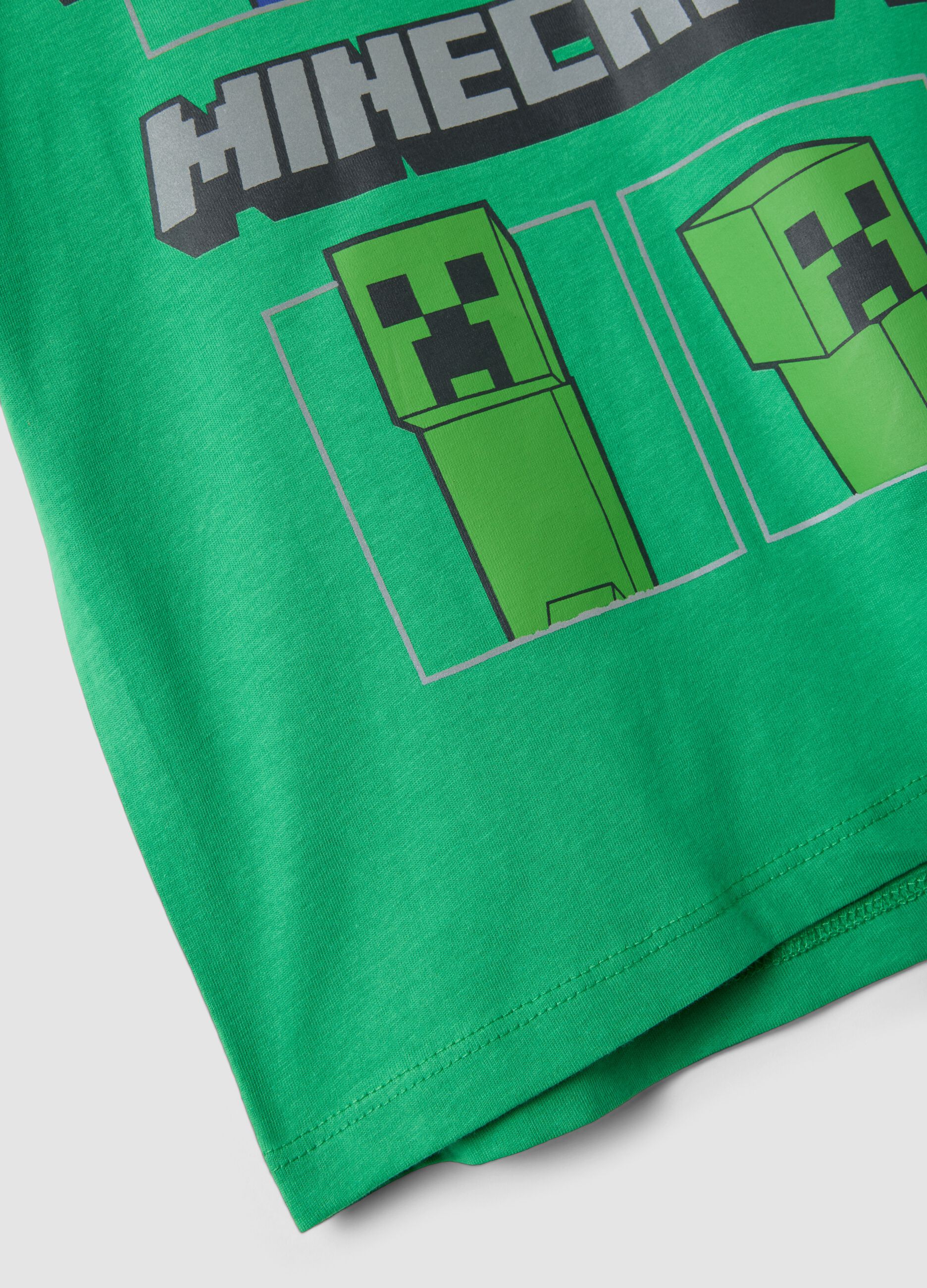 &Pi;&rho;ά&sigma;&iota;&nu;&omicron; &pi;&alpha;&iota;&delta;&iota;&kappa;ό T-shirt &alpha;&pi;ό 100% &beta;&alpha;&mu;&beta;ά&kappa;&iota; &mu;&epsilon; &sigma;&tau;ά&mu;&pi;&epsilon;&sigmaf; Minecraft